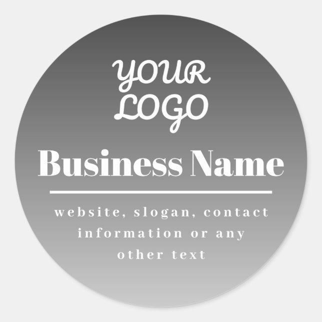 Hintergrund Ihres Logos Runder Aufkleber (Vorderseite)