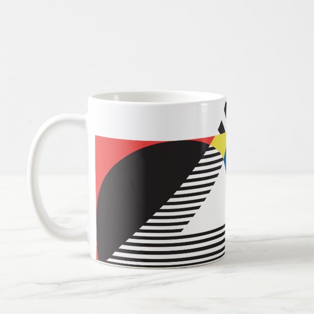 Hintergrund im Retro-modernen Stil Kaffeetasse (Links)
