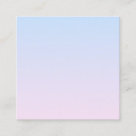 Hintergrund in Pink und Blau Quadratische Visitenkarte