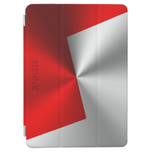 Hintergrund in Rot und Silber iPad Air Hülle