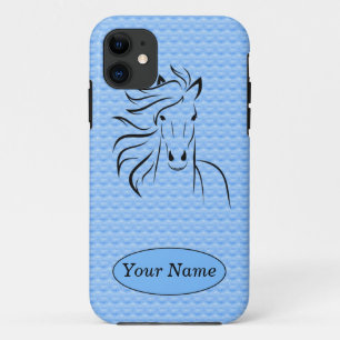 Hintergrund iPhone 5/5s des Pferdw/Blue Fall Case-Mate iPhone Hülle