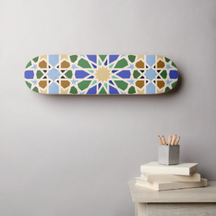Hintergrund islamischer Muster Skateboard