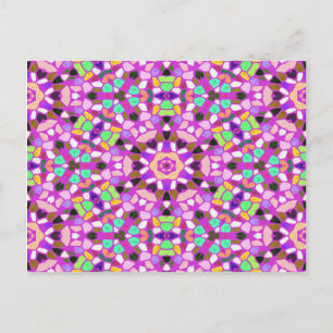 Hintergrund Kaleidoskop Postkarte