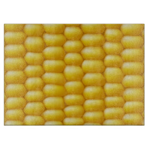 Hintergrund Maiskolben Schneidebrett