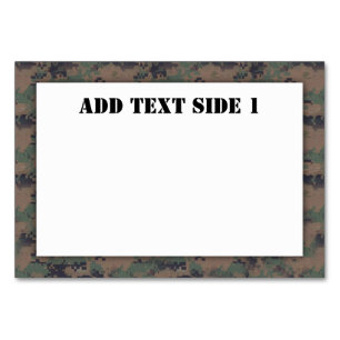 Hintergrund militärischer digitaler Wälder Tischnummer