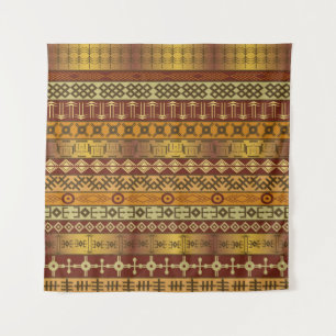 Hintergrund mit afrikanischen ethnischen Motiven Wandteppich