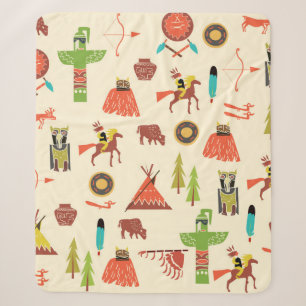 Hintergrund mit Amerikanischen Ureinwohnern Sherpadecke