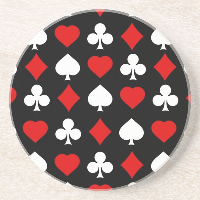 Hintergrund mit Anzügen Getränkeuntersetzer (Vorne)