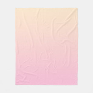 Hintergrund mit blassrosa und gelbem Verlauf Fleecedecke