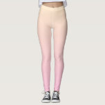 Hintergrund mit blassrosa und gelbem Verlauf Leggings<br><div class="desc">Blassrosa und gelber Farbverlauf.</div>