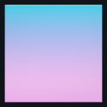 Hintergrund mit blauem und rosa Farbverlauf Poster<br><div class="desc">Die Farben Blau und Rosa des Farbverlaufs.</div>