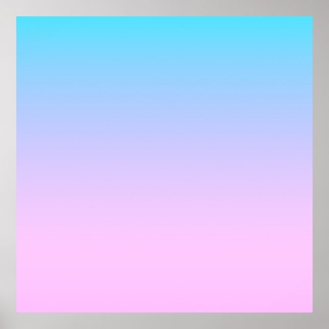 Hintergrund mit blauem und rosa Farbverlauf Poster (Vorne)