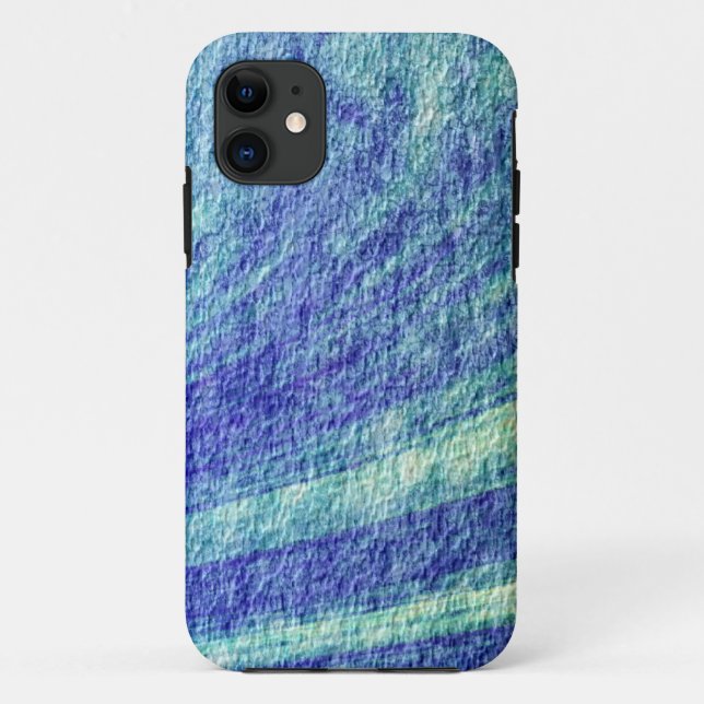 Hintergrund mit blauer Grunge Case-Mate iPhone Hülle (Rückseite)