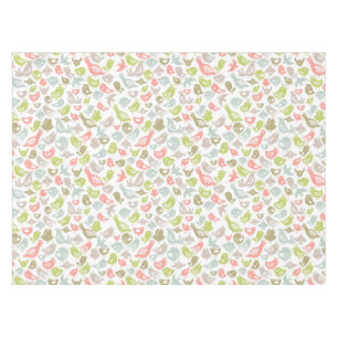 Hintergrund mit bunter Vogelverzierung Tischdecke