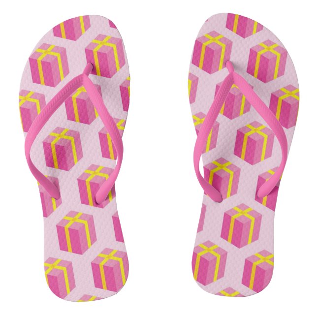Hintergrund mit Geschenken Flip Flops (Fußbett)