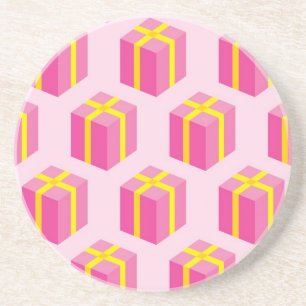 Hintergrund mit Geschenken Sandstein Untersetzer