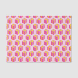 Hintergrund mit Geschenken Seidenpapier