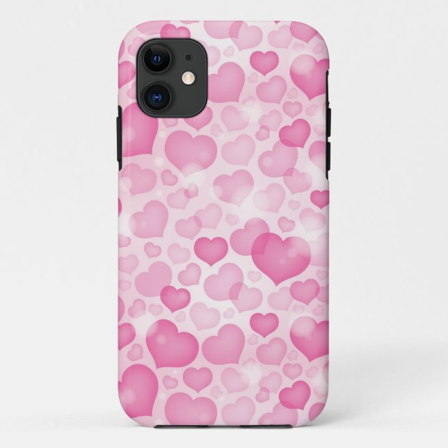 Hintergrund mit Herz Case-Mate iPhone Hülle (Rückseite)