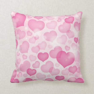 Hintergrund mit Herzen Kissen