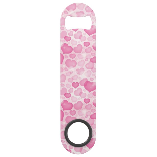 Hintergrund mit Herzen Speedflaschenöffner (Vorderseite)