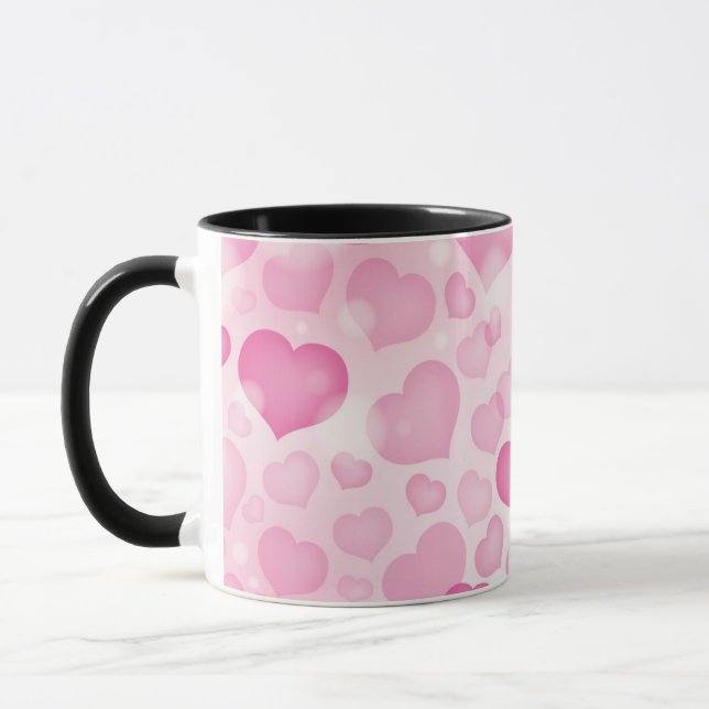 Hintergrund mit Herzen Tasse (Links)