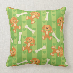 Hintergrund mit Hunden und den Knochen Kissen