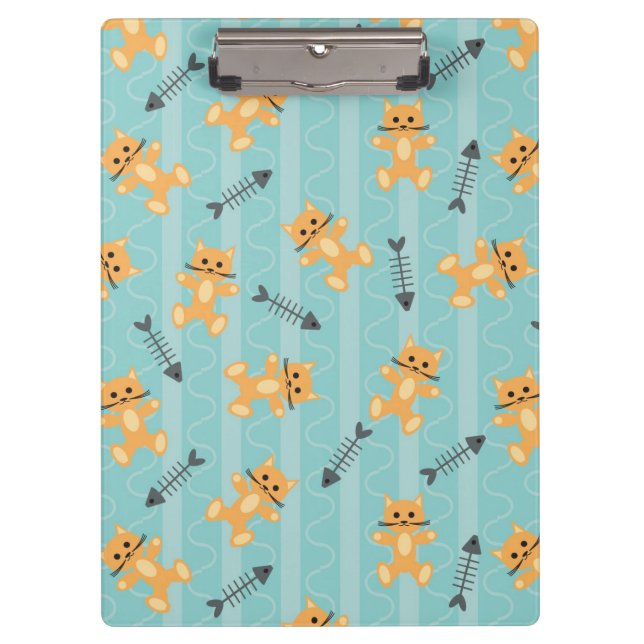 Hintergrund mit Katzen Klemmbrett (Vorderseite)