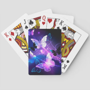 Hintergrund mit Nachtfalter Spielkarten