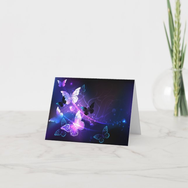 Hintergrund mit Nachtschmetterlingen Ankündigung (Vorderseite)