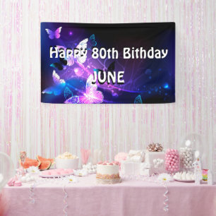 Hintergrund mit Nachtschmetterlingen Banner