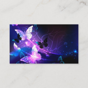 Hintergrund mit Nachtschmetterlingen Begleitkarte