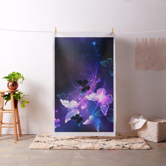 Hintergrund mit Nachtschmetterlingen Stoff (Beispiel)