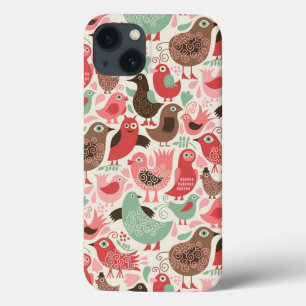 Hintergrund mit niedlichen Vögeln Case-Mate iPhone Hülle