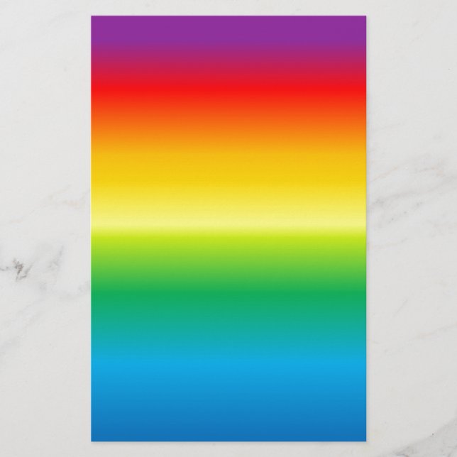 Hintergrund mit Regenbogen farbig Briefpapier (Vorderseite)