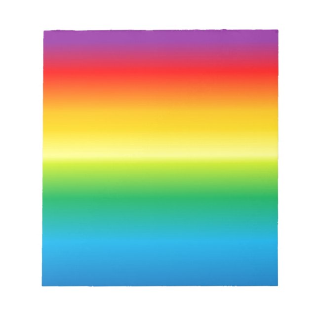 Hintergrund mit Regenbogen farbig Notizblock (Vorderseite)