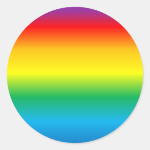 Hintergrund mit Regenbogen farbig Runder Aufkleber