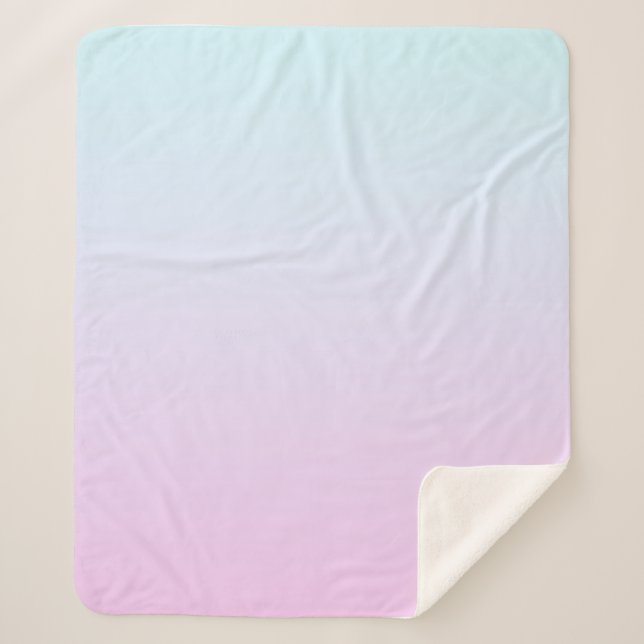 Hintergrund mit rosa und blauen Pastellfarben Sherpadecke (Vorderseite)
