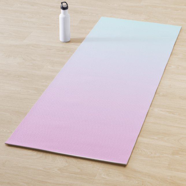 Hintergrund mit rosa und blauen Pastellfarben Yogamatte (Beispiel)