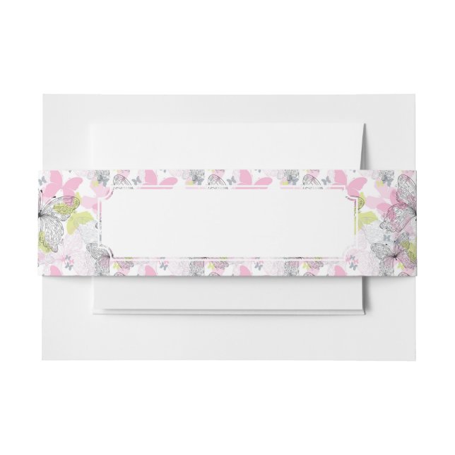 Hintergrund mit Schmetterling Einladungsbanderole (Vorderseite Beispiel)