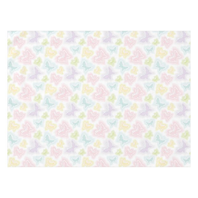 Hintergrund mit Schmetterlingen im Aquarell Tischdecke (Vorderseite (Horizontal))