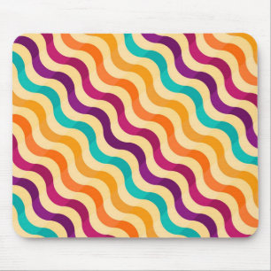 Hintergrund mit Streifen im Retro-Stil 2 Mousepad