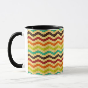 Hintergrund mit Streifen im Retro-Stil 4 Tasse
