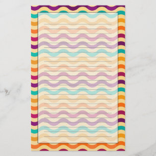 Hintergrund mit Streifen in Retro 2 Briefpapier