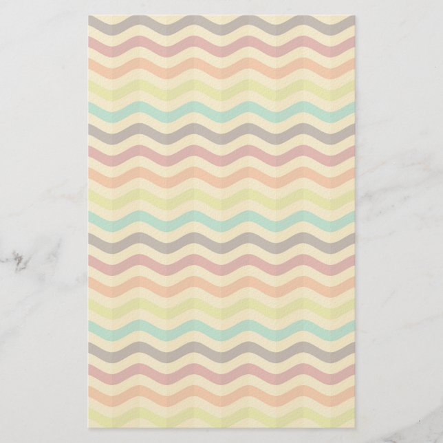Hintergrund mit Streifen in Retro 4 Briefpapier (Vorderseite)
