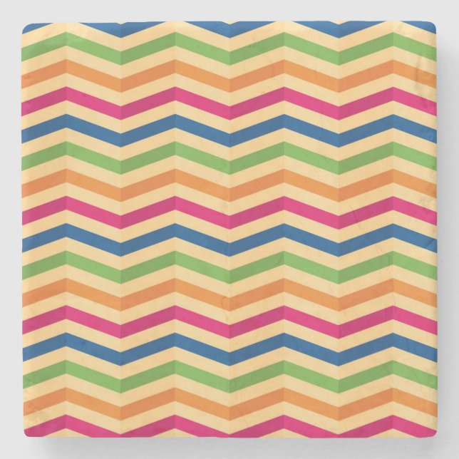 Hintergrund mit Streifen in Retro Steinuntersetzer (Vorderseite)