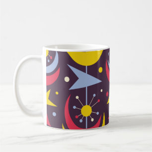 Hintergrund Mitte des Jahrhunderts moderne Vintage Kaffeetasse