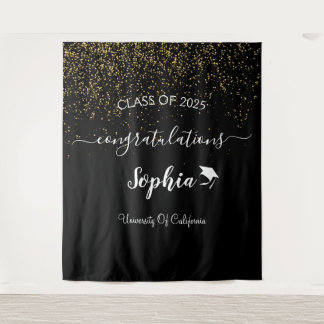 Hintergrund moderner Script Graduation Party | Abs Wandteppich