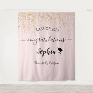 Hintergrund moderner Script Graduation Party Abs Wandteppich