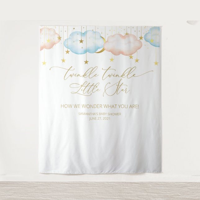 Hintergrund, Mond und Sterne der Geschlechteroffen Wandteppich (Vorderseite)