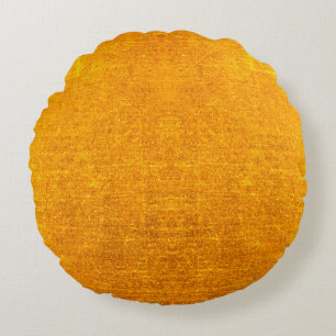 Hintergrund oder Konsistenz aus gebürstetem Gold Rundes Kissen